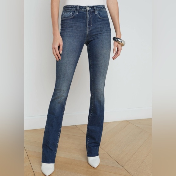 L'agence Ruth High Rise Straight Jeans - Naples - Picture 1 of 5